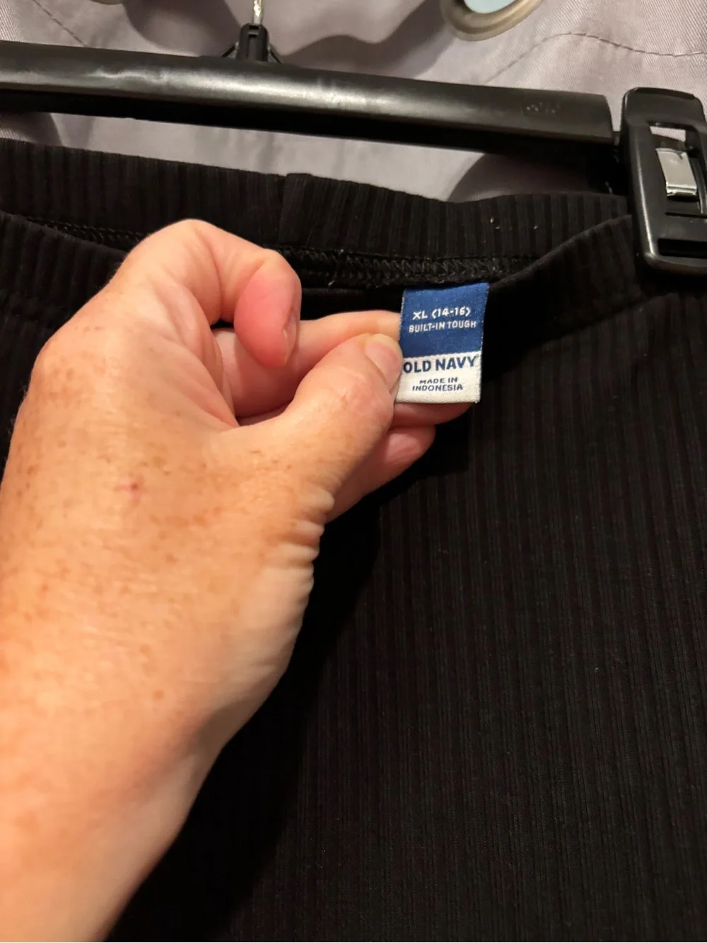 Old Navy Black Ribbed Leggings